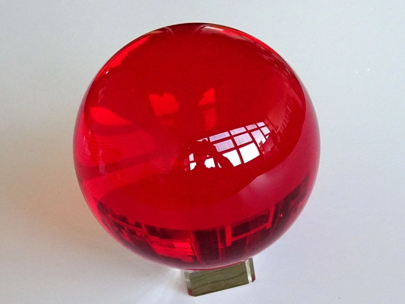 Crystal Glass Balls 40 mm Red | Crystal Balls | Crystal Spheres